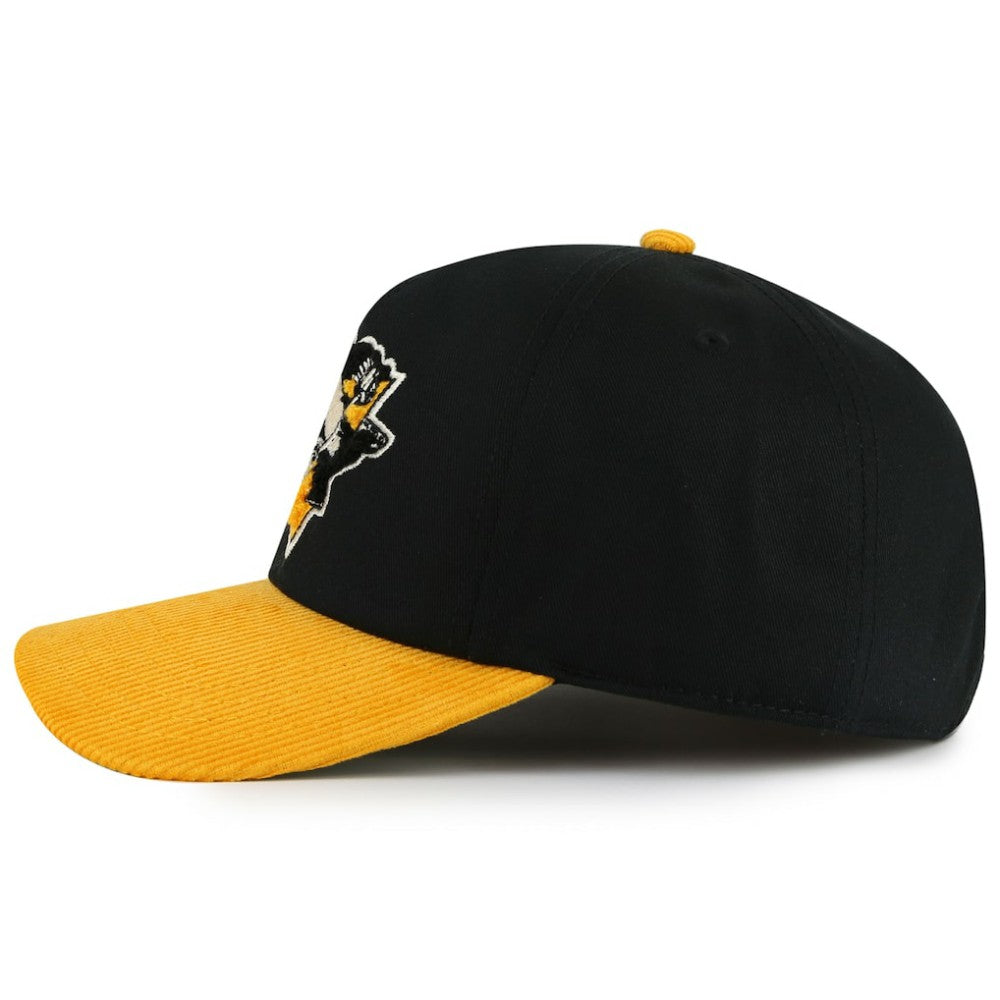 Pittsburgh Penguins American Needle Burnett Adjustable Hat - Black/Gold Hats