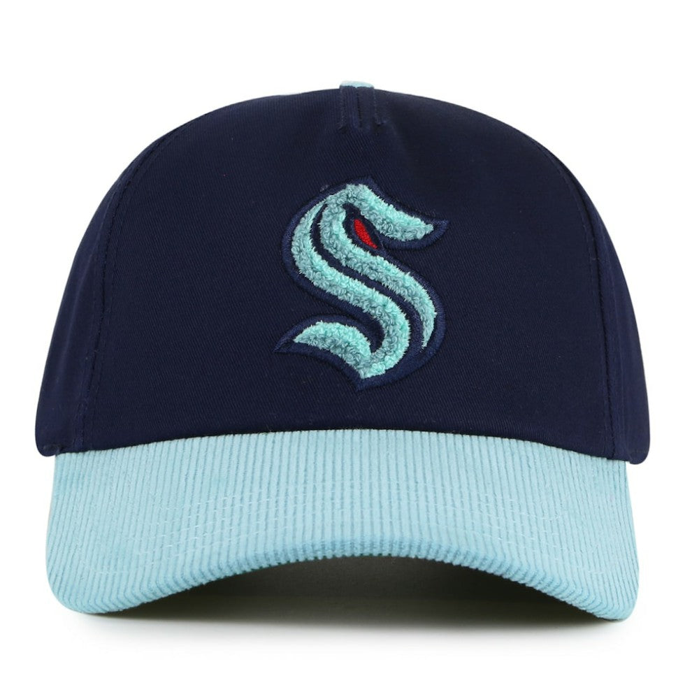 Seattle Kraken American Needle Burnett Adjustable Hat - Deep Sea Blue/Light Blue Hats