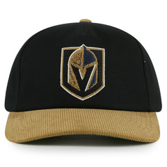 Vegas Golden Knights American Needle Burnett Adjustable Hat - Black/Gold Hats
