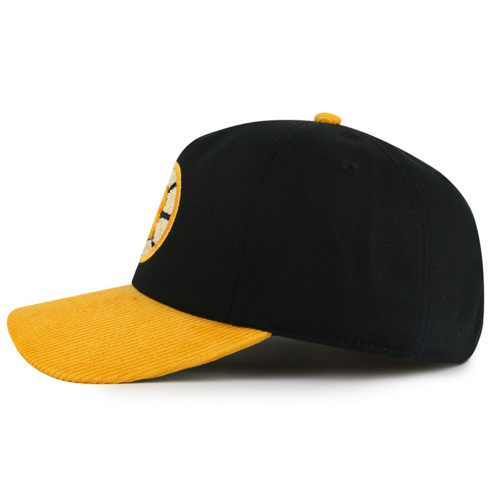 Boston Bruins American Needle Burnett Adjustable Hat - Black/Gold Hats