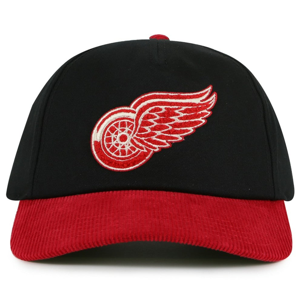 Detroit Red Wings American Needle Burnett Adjustable Hat - Black/Red Hats