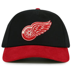 Detroit Red Wings American Needle Burnett Adjustable Hat - Black/Red Hats