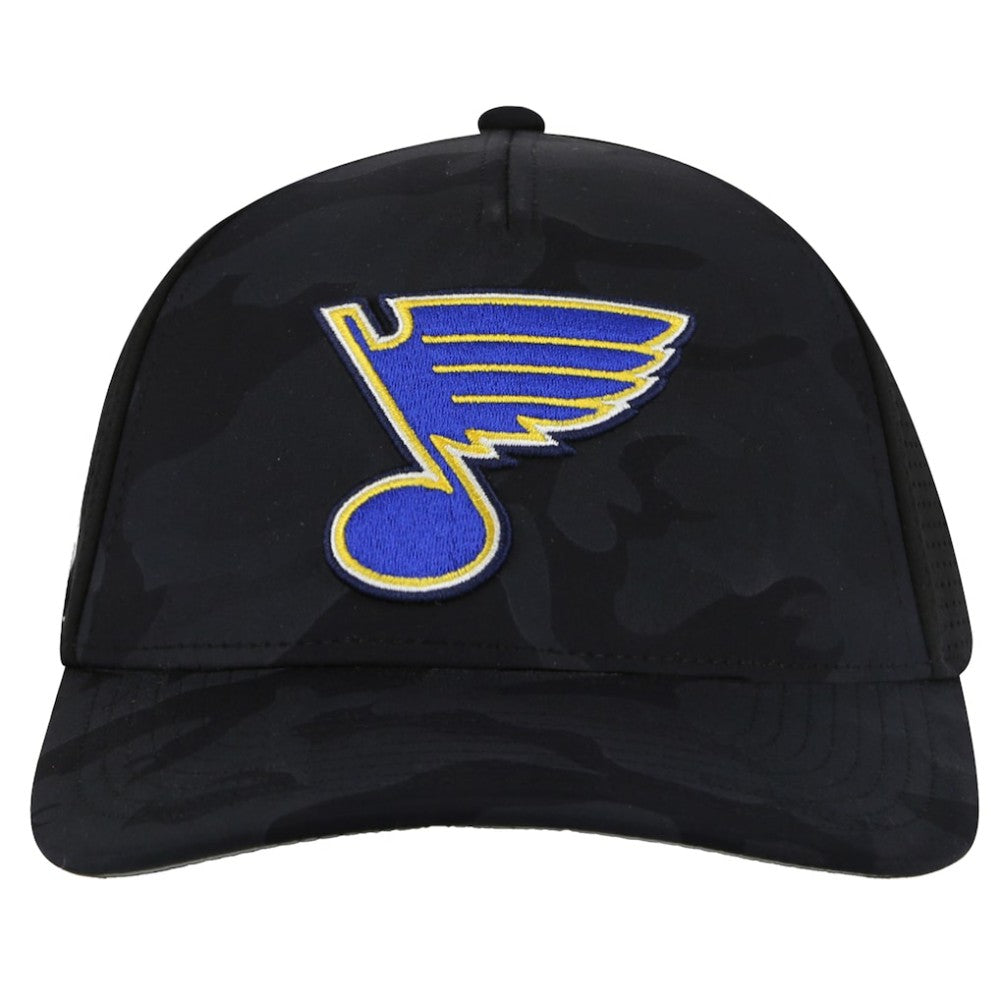 St. Louis Blues American Needle Valin Camo Super Tech Vented Adjustable Hat - Black Hats