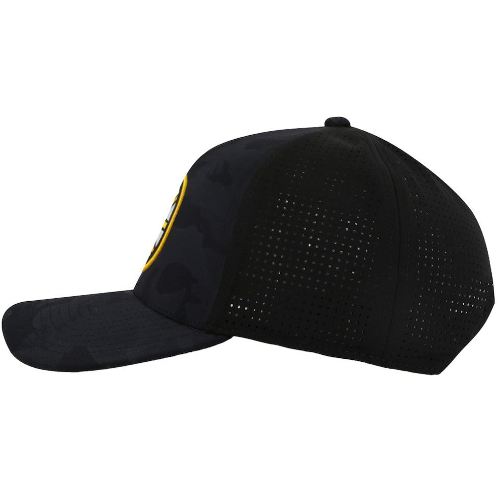 Boston Bruins American Needle Valin Camo Super Tech Vented Adjustable Hat - Black Hats