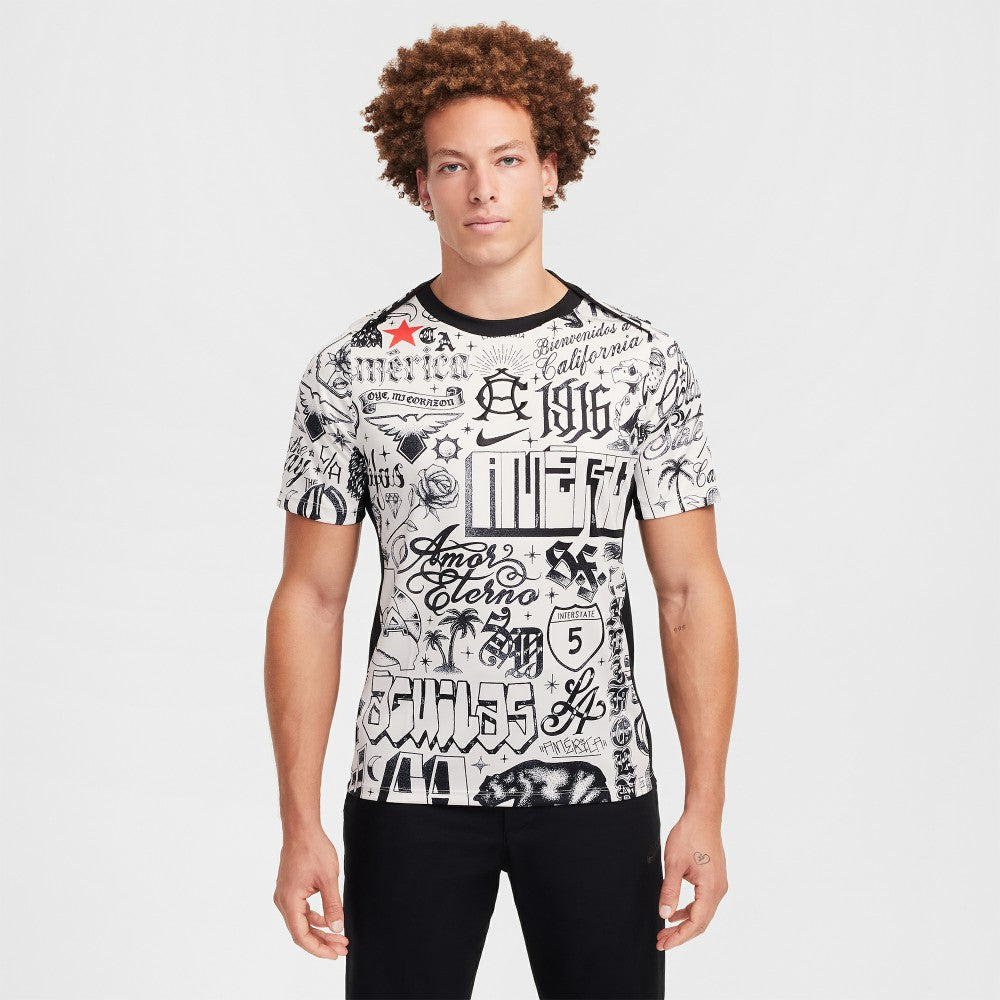 Club America 2024/25 CA x CA Academy Pro Pre-Match Performance Top - Cream outlet