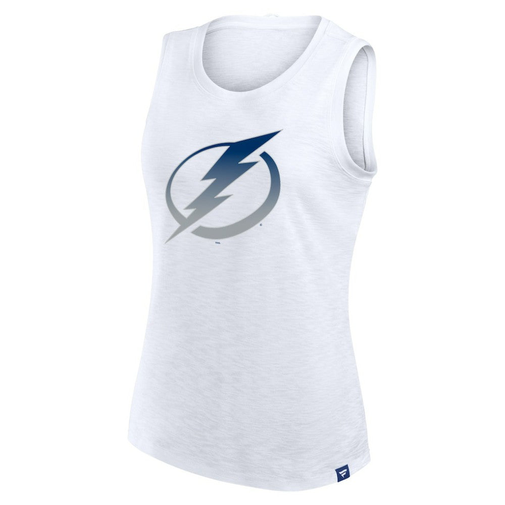 Tampa Bay Lightning Fanatics Women's Slub Tank Top - White Tank Top