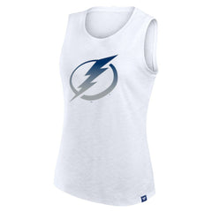 Tampa Bay Lightning Fanatics Women's Slub Tank Top - White Tank Top