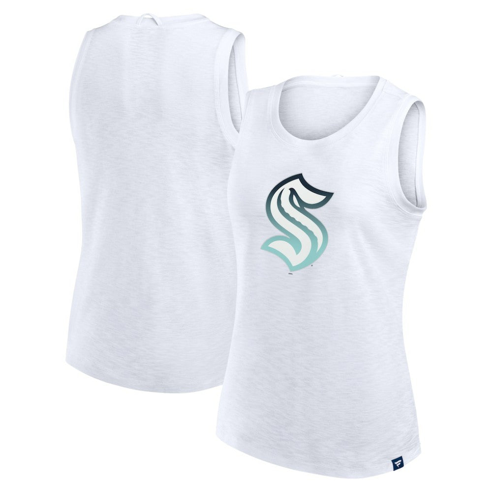 Seattle Kraken Fanatics Women's Slub Tank Top - White Tank Top