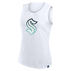 Seattle Kraken Fanatics Women's Slub Tank Top - White Tank Top