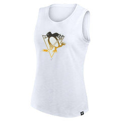 Pittsburgh Penguins Fanatics Women's Slub Tank Top - White Tank Top