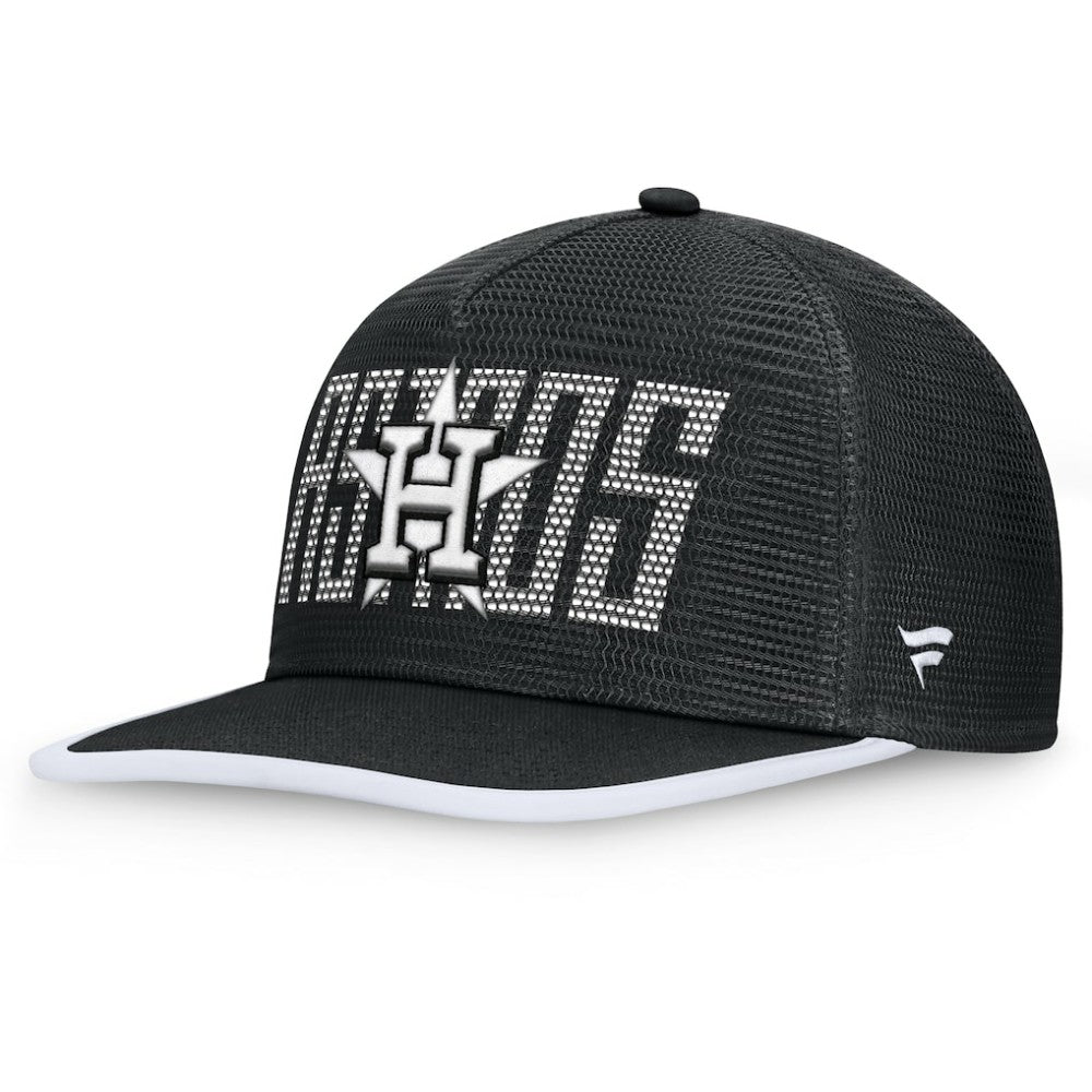Houston Astros Let's Glow Line Drive Snapback Hat Black