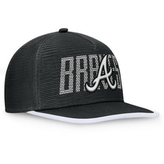 Atlanta Braves Let's Glow Line Drive Snapback Hat Black