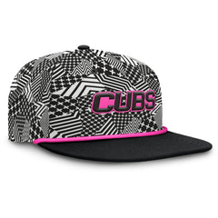 Chicago Cubs Let's Glow Moon Shot Snapback Hat Black