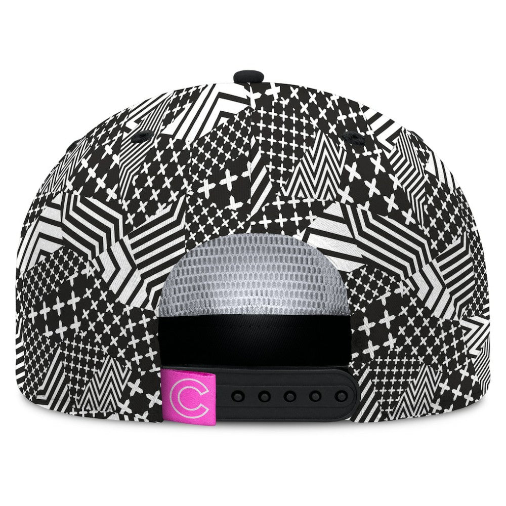 Chicago Cubs Let's Glow Moon Shot Snapback Hat Black