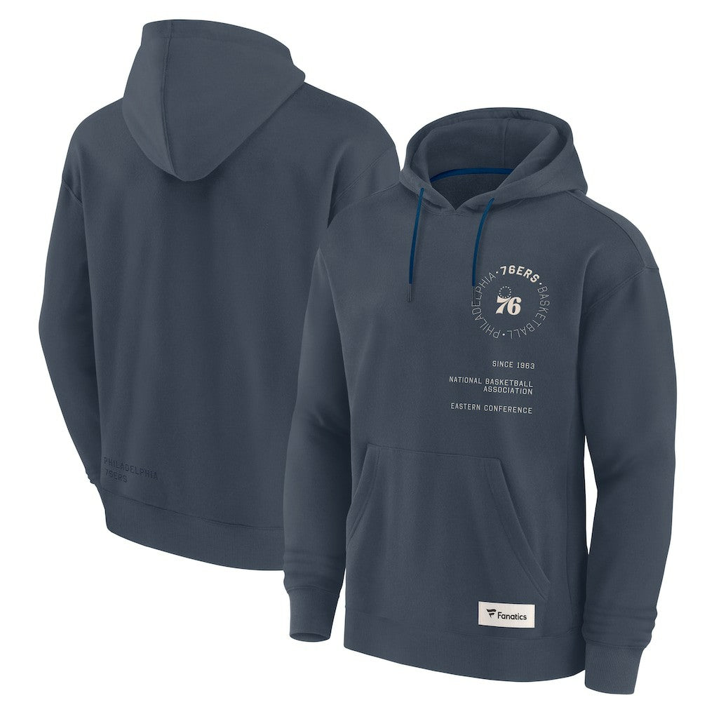 Philadelphia 76ers Future Ground Info Elements Premium Pullover Hoodie - Blue for sale
