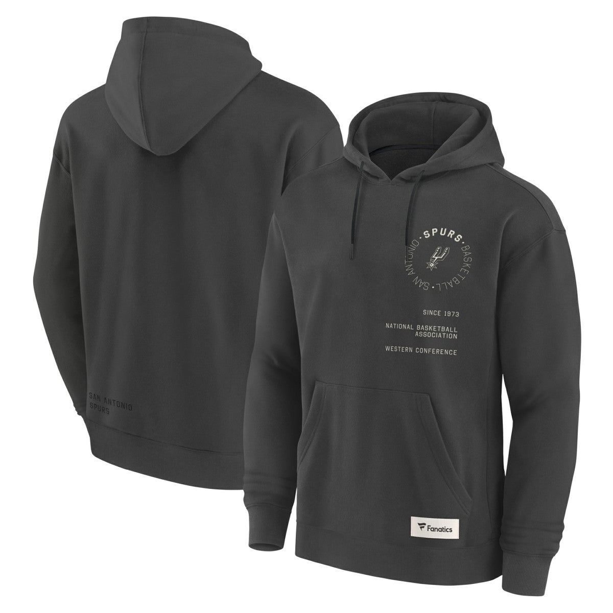 San Antonio Spurs Future Ground Info Elements Premium Pullover Hoodie - Gray outlet