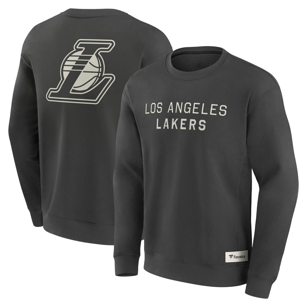 Los Angeles Lakers Elements Future Ground Lettering Pullover Sweatshirt - Gray discount
