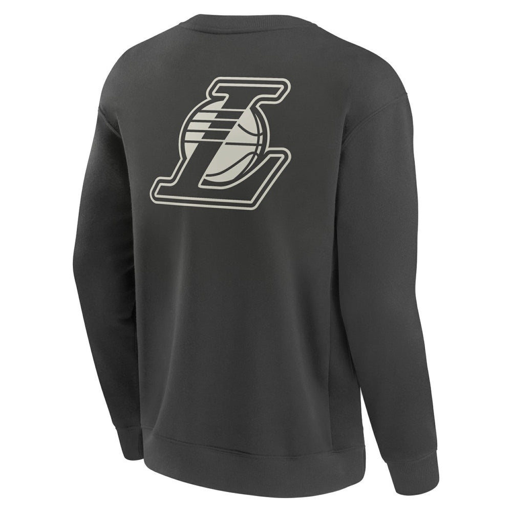 Los Angeles Lakers Elements Future Ground Lettering Pullover Sweatshirt - Gray discount