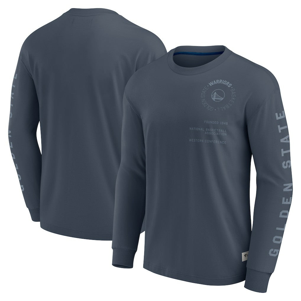 Golden State Warriors Elements Future Ground Tonal Info Long Sleeve T-Shirt sale - Blue discount