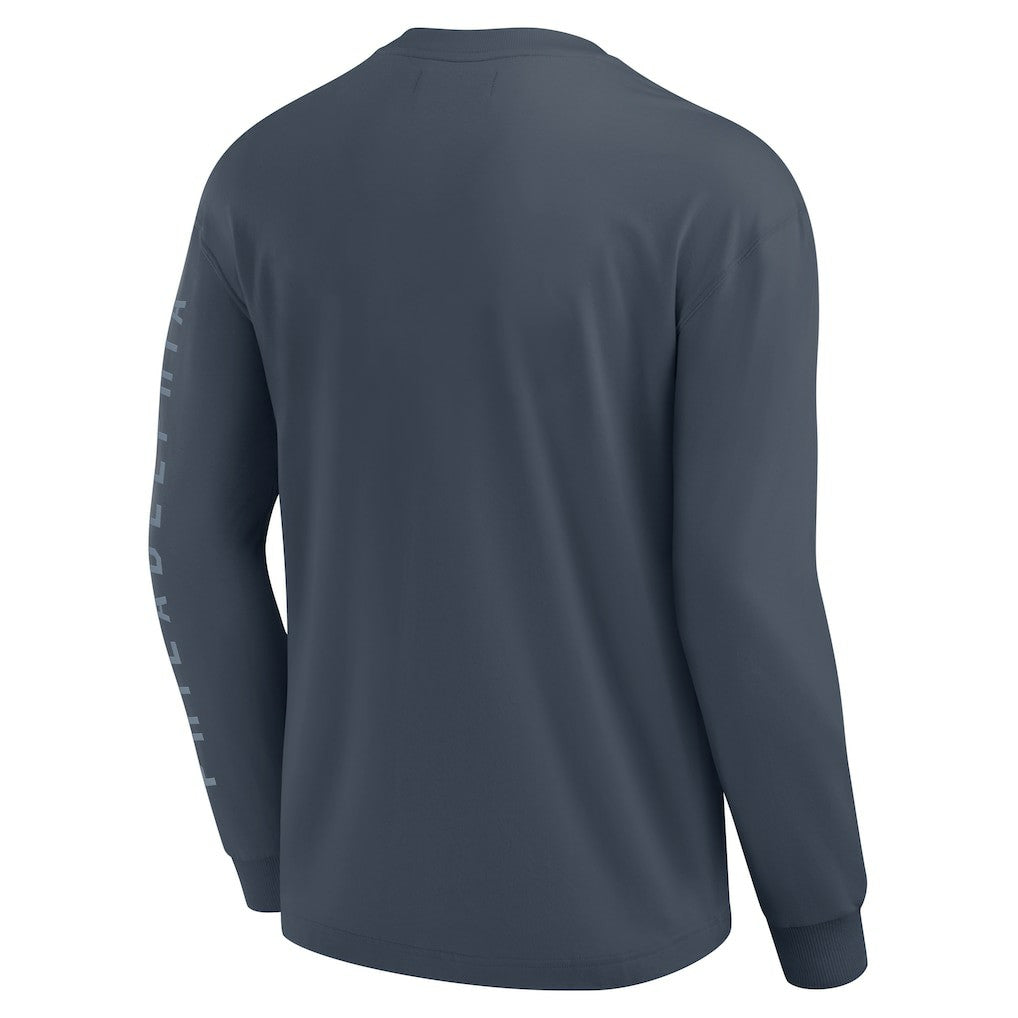 Philadelphia 76ers Elements Future Ground Tonal Info Long Sleeve T-Shirt - Blue for sale