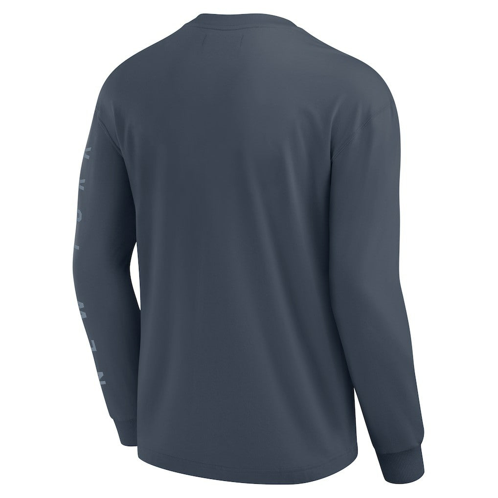 New York Knicks Elements Future Ground Tonal Info Long Sleeve T-Shirt - Blue outlet