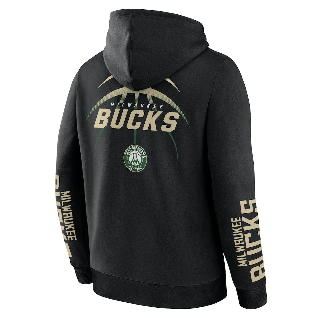 Milwaukee Bucks Legacy Guard Pullover Hoodie - Black cheap