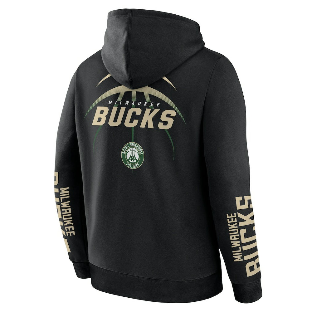 Milwaukee Bucks Legacy Guard Pullover Hoodie - Black cheap
