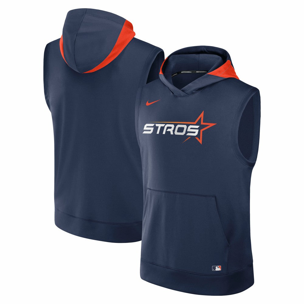 Houston Astros 2025 City Connect Authentic Collection Dri-FIT Sleeveless Hoodie Navy