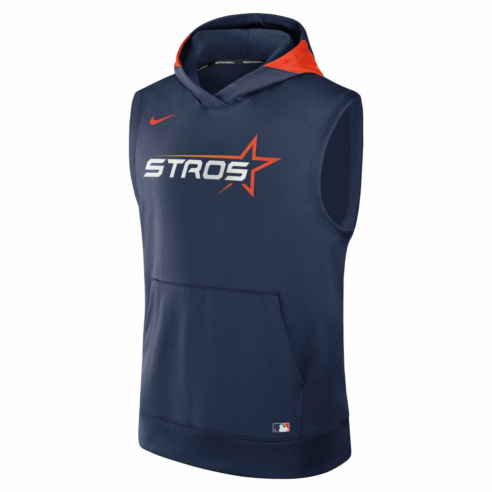 Houston Astros 2025 City Connect Authentic Collection Dri-FIT Sleeveless Hoodie Navy