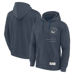 Vancouver Canucks Fanatics Future Ground Info Pullover Hoodie - Navy Hoodies
