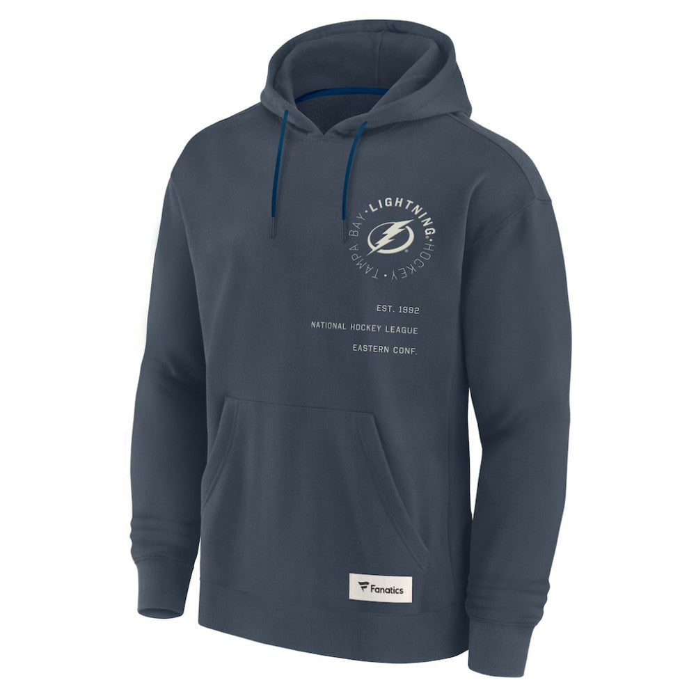 Tampa Bay Lightning Fanatics Future Ground Info Pullover Hoodie - Navy Hoodies