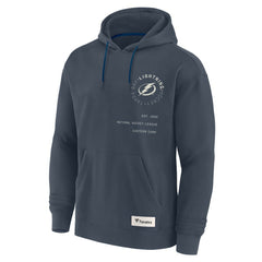 Tampa Bay Lightning Fanatics Future Ground Info Pullover Hoodie - Navy Hoodies