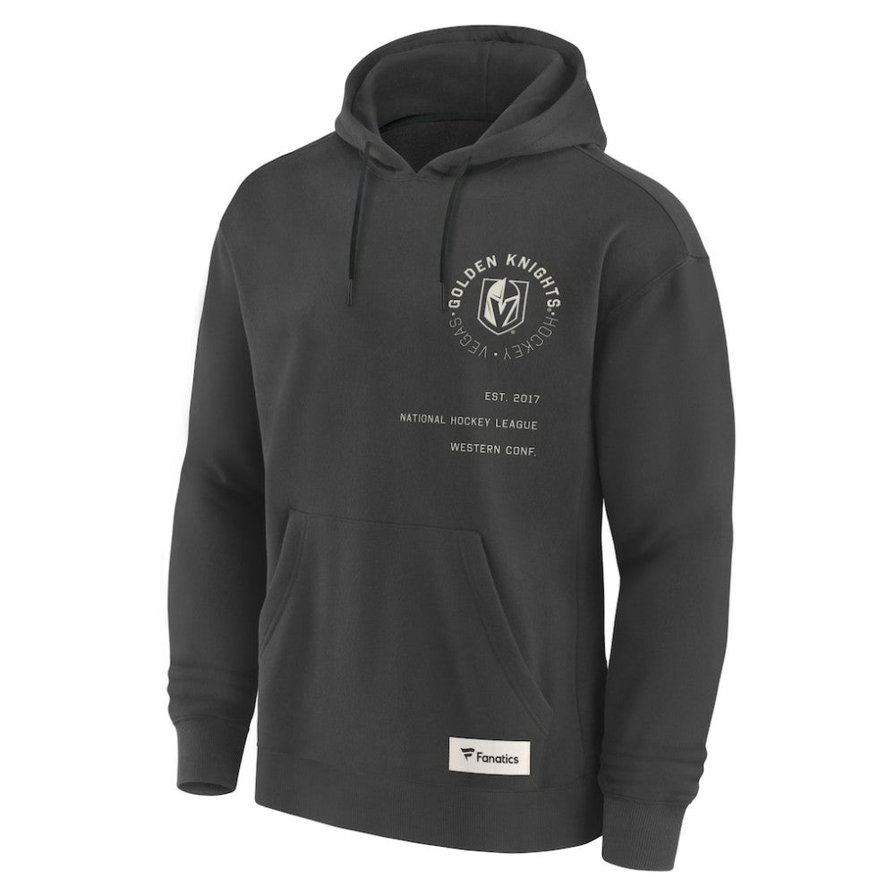 Vegas Golden Knights Fanatics Future Ground Info Pullover Hoodie - Charcoal Hoodies