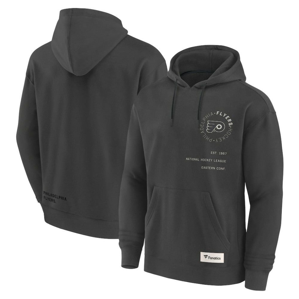 Philadelphia Flyers Fanatics Future Ground Info Pullover Hoodie - Charcoal Hoodies