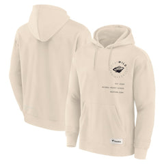Minnesota Wild Fanatics Future Ground Info Pullover Hoodie - Cream Hoodies