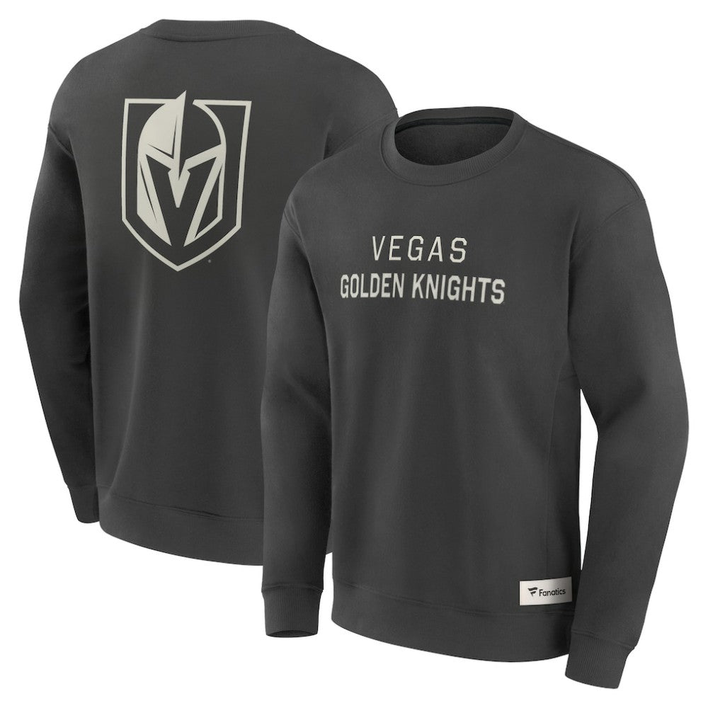 Vegas Golden Knights Fanatics Elements Future Ground Lettering Pullover Sweatshirt - Charcoal Sweatshirts