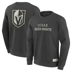 Vegas Golden Knights Fanatics Elements Future Ground Lettering Pullover Sweatshirt - Charcoal Sweatshirts
