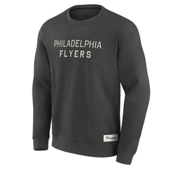 Philadelphia Flyers Fanatics Elements Future Ground Lettering Pullover Sweatshirt - Charcoal Sweatshirts