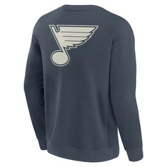 St. Louis Blues Fanatics Elements Future Ground Lettering Pullover Sweatshirt - Blue Sweatshirts