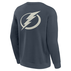 Tampa Bay Lightning Fanatics Elements Future Ground Lettering Pullover Sweatshirt - Blue Sweatshirts