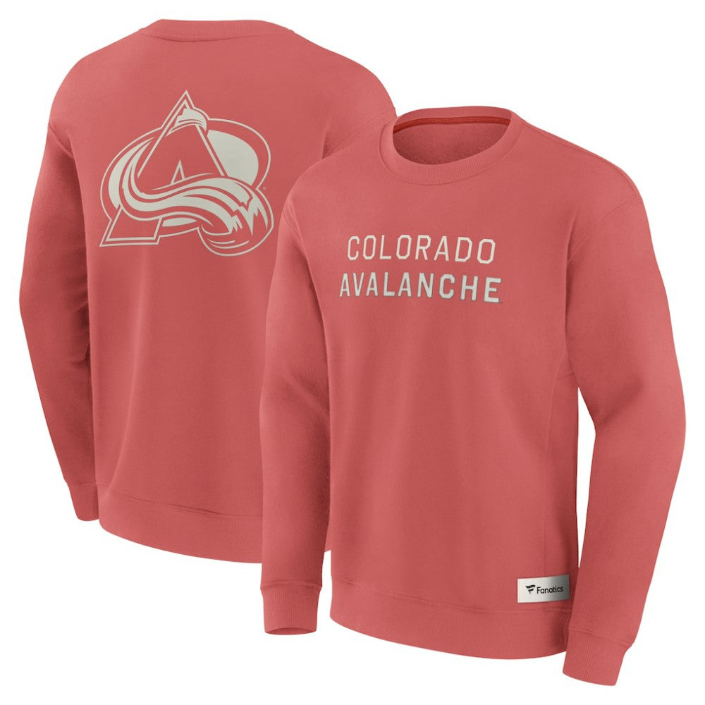 Colorado Avalanche Fanatics Elements Future Ground Lettering Pullover Sweatshirt - Red Sweatshirts