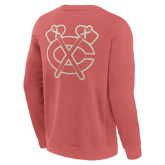 Chicago Blackhawks Fanatics Elements Future Ground Lettering Pullover Sweatshirt - Red Sweatshirts