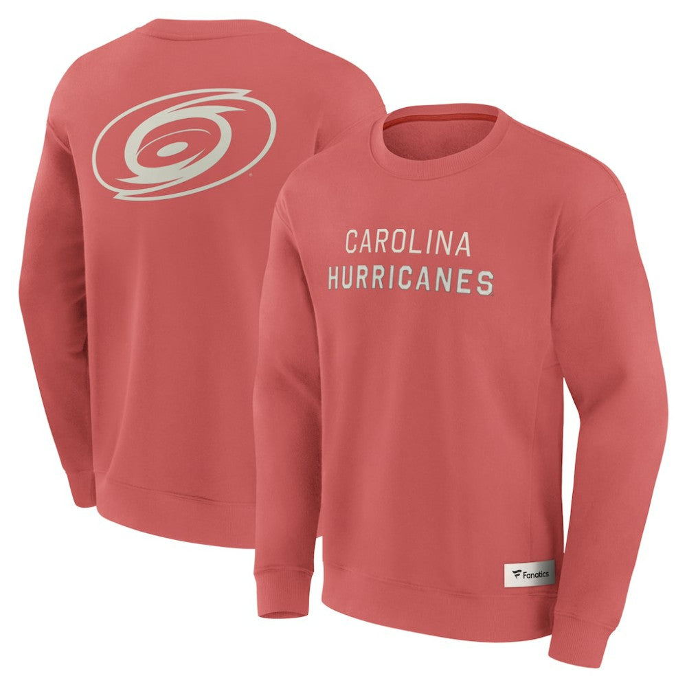 Carolina Hurricanes Fanatics Elements Future Ground Lettering Pullover Sweatshirt - Red Sweatshirts