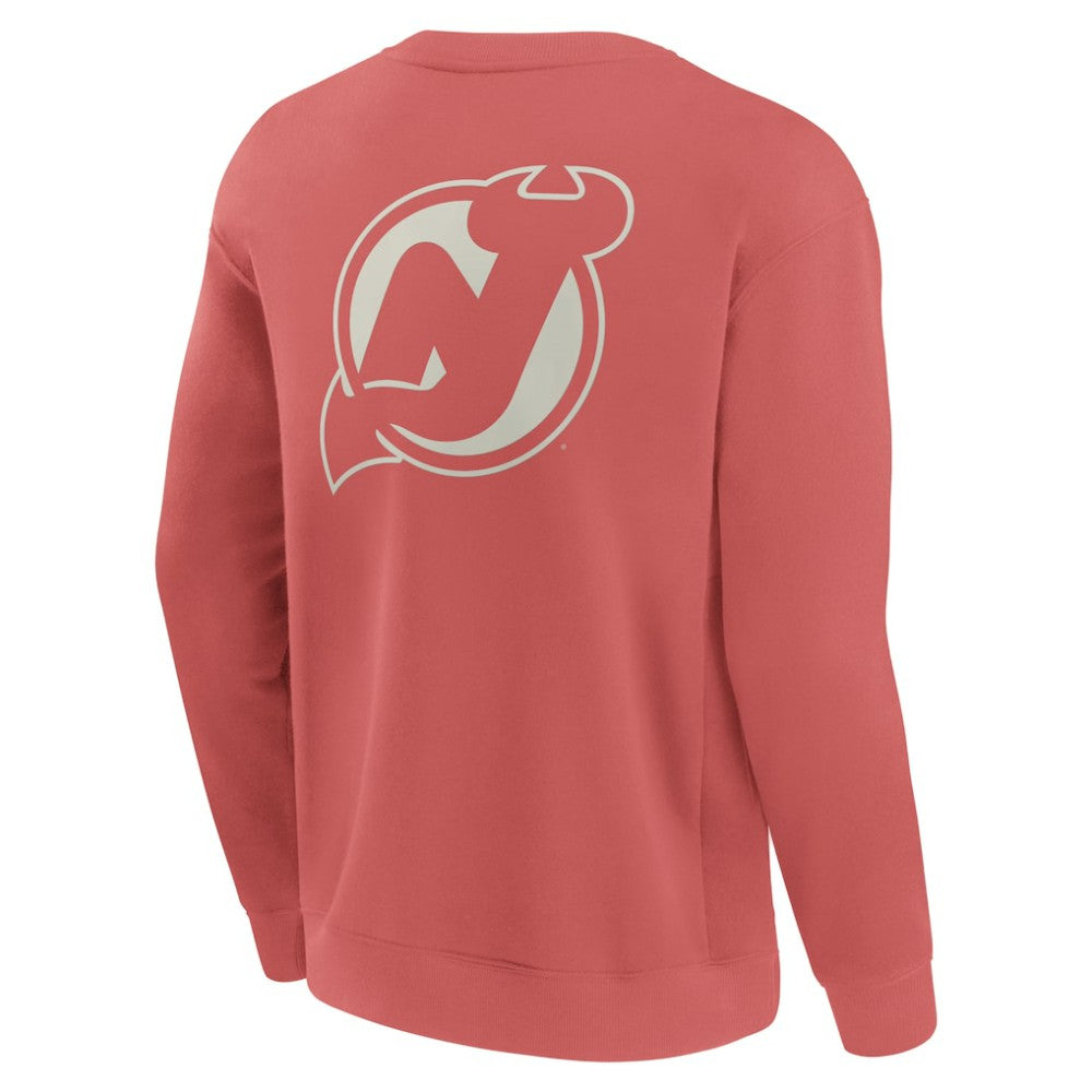 New Jersey Devils Fanatics Elements Future Ground Lettering Pullover Sweatshirt - Red Sweatshirts