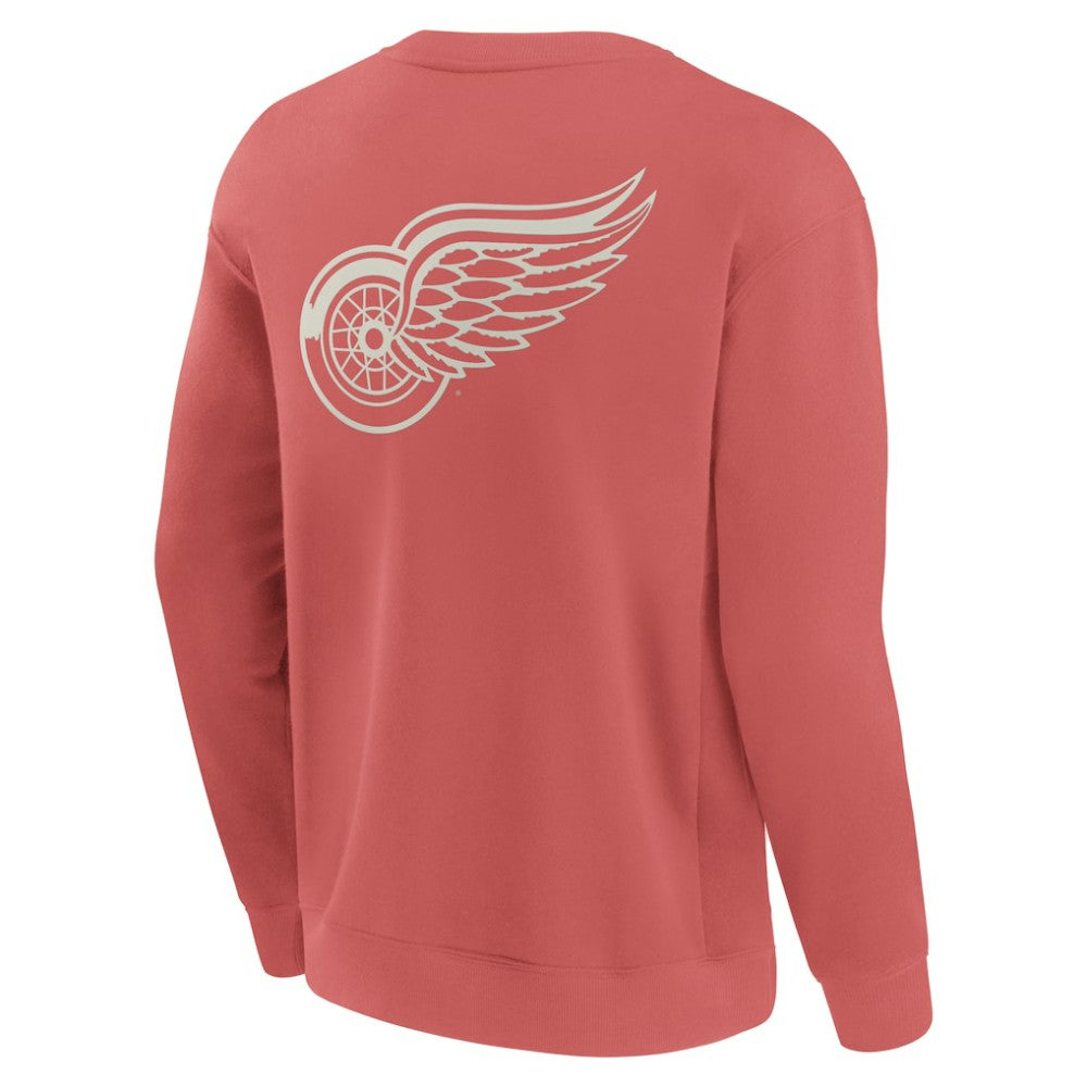 Detroit Red Wings Fanatics Elements Future Ground Lettering Pullover Sweatshirt - Red Sweatshirts