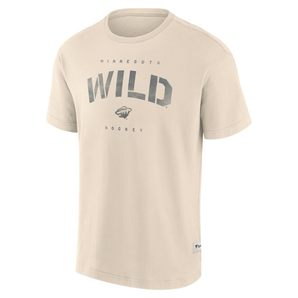 Minnesota Wild Fanatics Elements Weathered Tonal Future Ground T-Shirt - Cream T-shirts