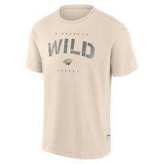Minnesota Wild Fanatics Elements Weathered Tonal Future Ground T-Shirt - Cream T-shirts