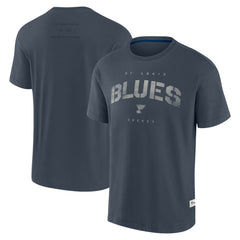St. Louis Blues Fanatics Elements Weathered Tonal Future Ground T-Shirt - Navy T-shirts