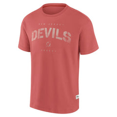 New Jersey Devils Fanatics Elements Weathered Tonal Future Ground T-Shirt - Red T-shirts