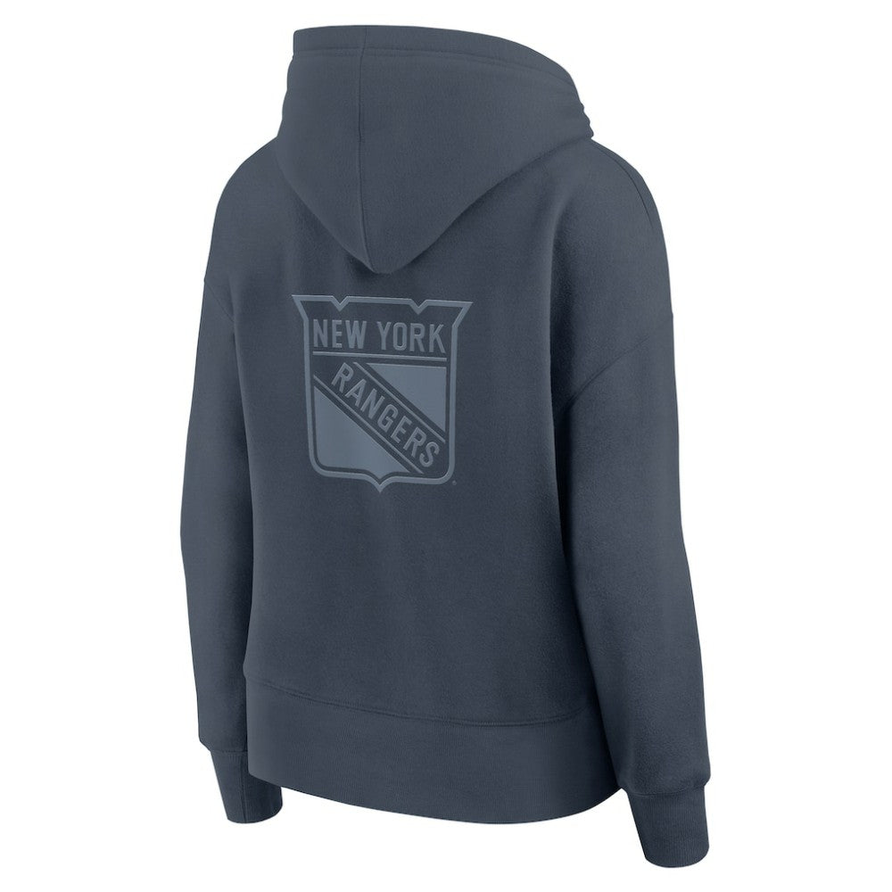 New York Rangers Fanatics Women's Elements Future Ground Subtle Tonal Pullover Hoodie - Blue Hoodies